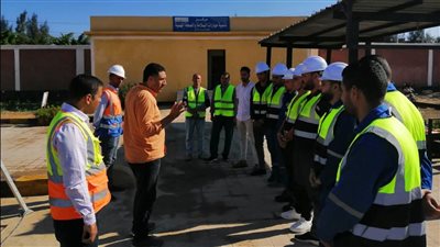 مياه كفر الشيخ تدرب 120 عاملا على كيفية التعامل مع تسريب الكلور| صور