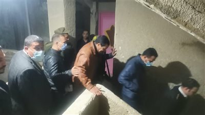  إخلاء عقار 49 بالمنطقة الصناعية بطامية بسبب انهيار جزئي بسلم العمارة