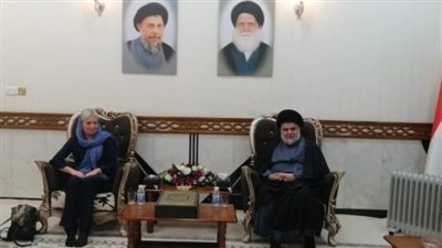 مقتدى الصدر يستقبل ممثلة الأمم المتحدة لبحث الأوضاع عقب إعلان نتائج الانتخابات│ فيديو