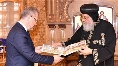 البابا تواضروس الثاني يستقبل سفير جمهورية ليتوانيا 