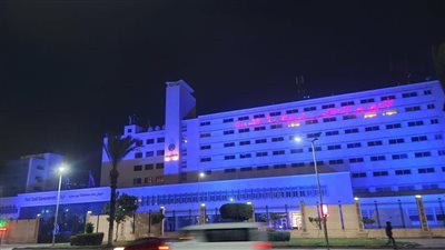 إضاءة محافظة بورسعيد بالأزرق في اليوم العالمي لمكافحة الفساد | صور 