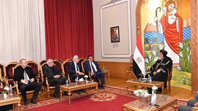 البابا تواضروس الثاني يستقبل وزير الشؤون الاجتماعية اللبناني