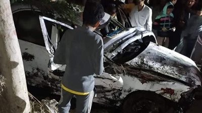 مصرع وإصابة شخص إثر سقوط سيارة بأحد الترع بالدقهلية