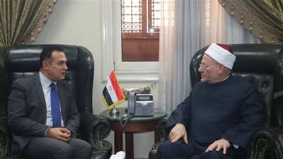 مفتي الجمهورية يستقبل سفير مصر في صربيا لبحث دعم الجالية المسلمة