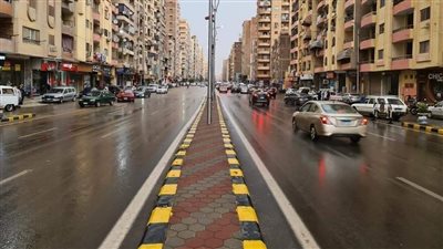الجيزة: تركيب مطبات صناعية وكاميرات مراقبة بمحور أنور السادات