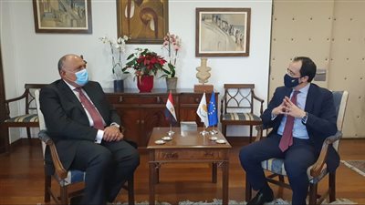 وزير الخارجية يبحث مع نظيره القبرصي تعزيز العلاقات الثنائية بين البلدين | صور
