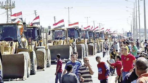 المعدات المصرية بغزة