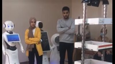 طلاب جامعة كفرالشيخ يهدون إختراع الروبت للأطقم الطبية بمستشفيات العزل|بث مباشر