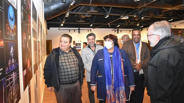 وزيرة الثقافة تتفقد