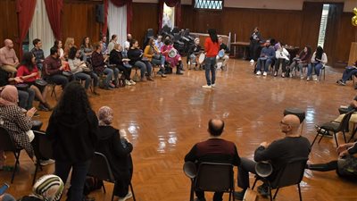 اليوم.. مركز جسور بالكنيسة الأسقفية ينظم دائرة طبول | صور