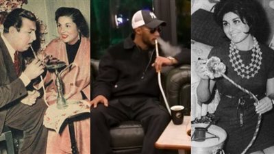 قبل محمد رمضان.. 10 فنانين من نجوم الزمن الجميل ظهروا بـ الشيشة