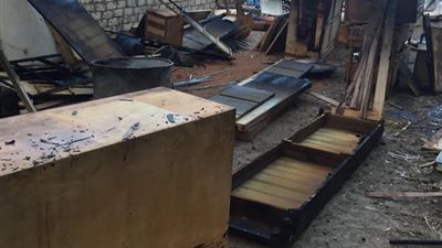 السيطرة على حريق بورشة نجارة بطوخ