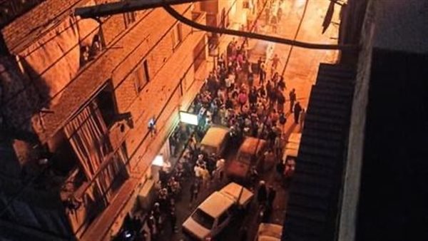 جانب من حريق المدرسة