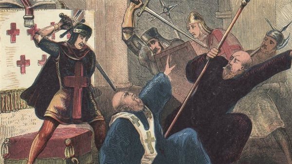 لوحة تجسد قتل القديس