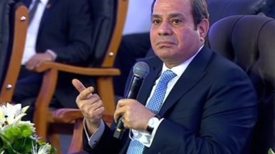 السيسي: مصر البلد الوحيد اللي فيها ثقافة الواحد يخلف ومستني حد يصرفله على عياله