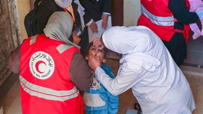 التضامن: الهلال الأحمر يشارك في الحملة القومية للتطعيم ضد شلل الأطفال | صور 