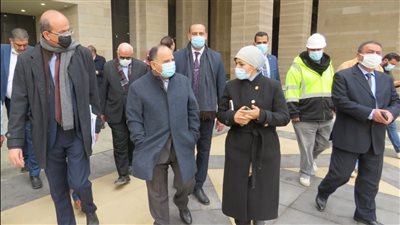 وزير المالية في جولة داخل العاصمة الإدارية الجديدة قبل بدء اجتماع الوزراء