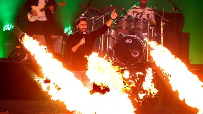 تامر حسني يشعل أجواء حفل إكسبو 2020 دبي أمام جمهور الوطن العربي | صور