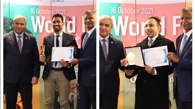 وزارة الزراعة تهنئ الصحفيين خالد وربي وشعبان بلال بموقع القاهرة 24 بعد تكريم منظمة الفاو لهما