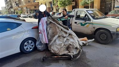 رفع الإشغالات من 9 مناطق بضواحي بورسعيد.. والمناخ يواجه ظاهرة نباشين القمامة | صور 