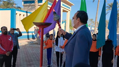 محافظ شمال سيناء يوقد شعلة تصفيات أوليمبياد المحافظات الحدودية | صور 