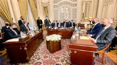 بحضور عباس كامل.. انطلاق الاجتماع السداسي لمصر والأردن وفلسطين لبحث دعم القضية الفلسطينية | صور