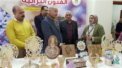 افتتاح معرض الفنون التراثية للمبدعين الصغار بكفر الشيخ | صور