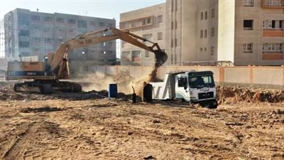 بدء أعمال إنشاء الوحدات السكنية الخاصة بالأسر الأولى بالرعاية في سوهاج | صور