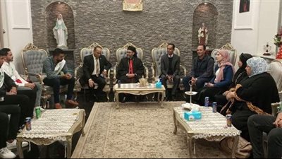 الأنبا دانيال لطفي يستقبل عميد كلية الزراعة بجامعة قناة السويس للتهنئة بعيد الميلاد المجيد