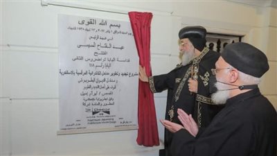 البابا تواضروس الثاني يفتتح تجديدات الكنيسة المرقسية بالإسكندرية │ صور