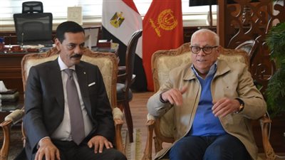 محافظ بورسعيد يستقبل رئيس محكمة الجنايات
