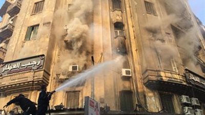 السيطرة على حريق داخل محل مشويات في طنطا