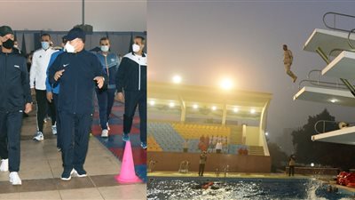 القائد العام للقوات المسلحة يتفقد عددًا من الأنشطة التدريبية للطلبة بالكلية الحربية