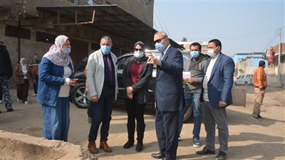 محافظ القليوبية يتفقد أعمال تغطية الترعة الباسوسية بالقناطر الخيرية