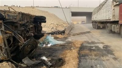 سيولة مرورية بعد رفع آثار حادث الدائري الأوسطي | بث مباشر