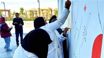 محافظ أسوان: جاري تنفيذ مشروع الهوية البصرية في الجداريات وواجهات المباني الحكومية 