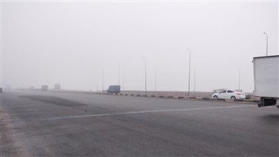 إغلاق طريق شبرا بنها الحر بسبب الشبورة