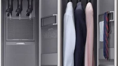 سامسونج تطرح دولاب &#8220;ذكي&#8221; ينظف الملابس ويعقمها ويكويها