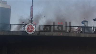 الدفع بـ 15 سيارة إطفاء للسيطرة على حريق بولاق أبو العلا (فيديو)