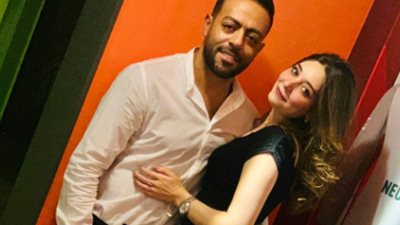 شاهد| خطوبة تامر عاشور ودارين حلمي ملكة جمال الكون (صور)