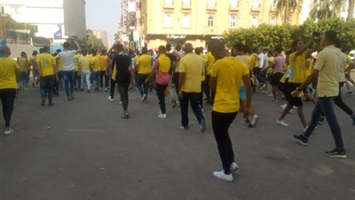 شاهد فرحة جماهير الإسماعيلي بالهدف الأول (فيديو)