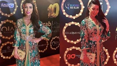 من قلب أم الدنيا مصر.. دنيا بطمة تحصل على لقب أفضل فنانة مغربية لسنة 2019