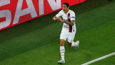 دي ماريا يتقدم لـ باريس سان جيرمان أمام ريال مدريد بدوري الأبطال