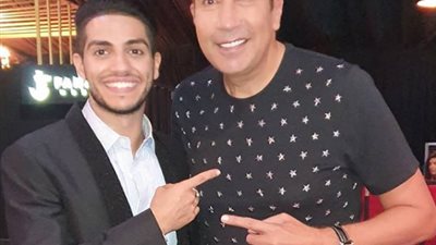 هاني رمزي يظهر مع العالمي مينا مسعود.. ويعلق: فخور به (صور)