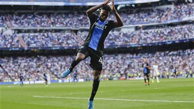 مهاجم كلوب بروج يسجل هدفين فى شباك ريال مدريد ويحتفل على طريقة رونالدو (فيديو وصور)