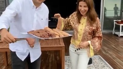 بعد يارا.. الشيف بوراك التركي يزور منزل النجمة نانسي عجرم (صور وفيديو)