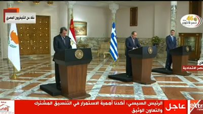 الرئيس القبرصي: نشكر مصر لمساعدتنا على إيقاف التهديدات التركية لنا