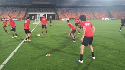 منتخب مصر الأولمبي يختتم مرانه بستاد القاهره قبل لقاء جنوب أفريقيا غدًا