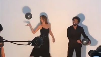 شاهد| محمد صلاح ينشر فيديو مع عارضة الأزياء البرازيلية أليساندرا أمبروسيو