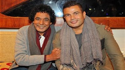 محمد منير يهنئ عمرو دياب بعيد ميلاده ويوجه له رسالة (صورة)